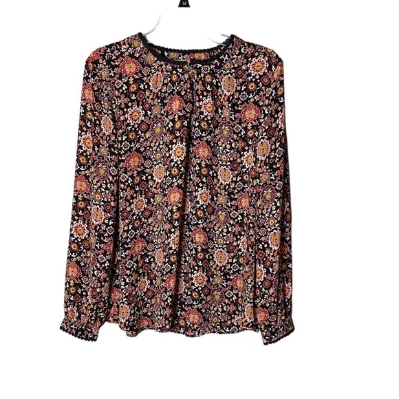 LOFT Print Multicolor Women’s Blouse - Picture 1 of 10